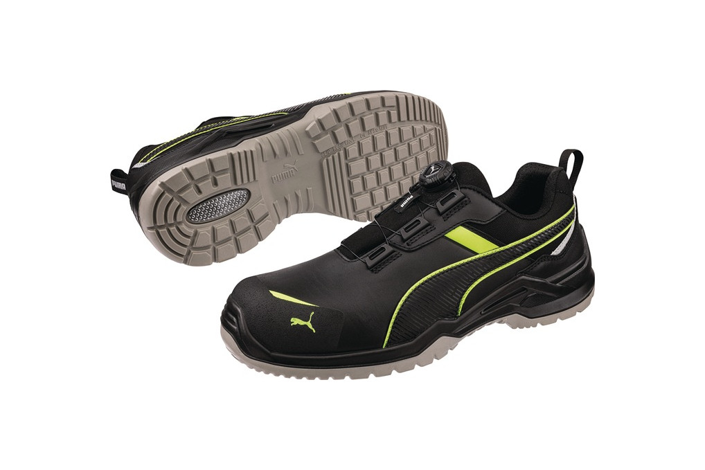 Sicherheitsschuh KRYPTON GREEN DISC LOW Gr.43 W.11 schwarz grün