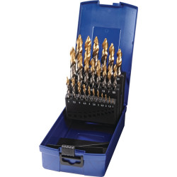 Spiralbohrersatz DIN 338 TypN D.1 10x0,5mm HSS TiN kopfb.