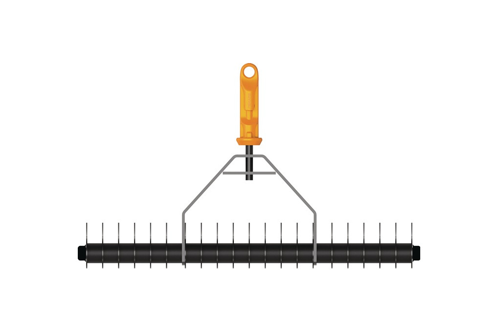 Rasenlüfter OneClick Arbeits B.360mm Zinken L.60mm 21 Zinken FISKARS