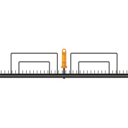 Rasenrechen OneClick Arbeits B.570mm Zinken L.90mm 35 Zinken FISKARS