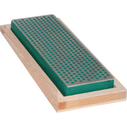 Diamantabziehstein L150xB50xHmm Diamanat sehr fein grün im HO Kasten MÜLLER