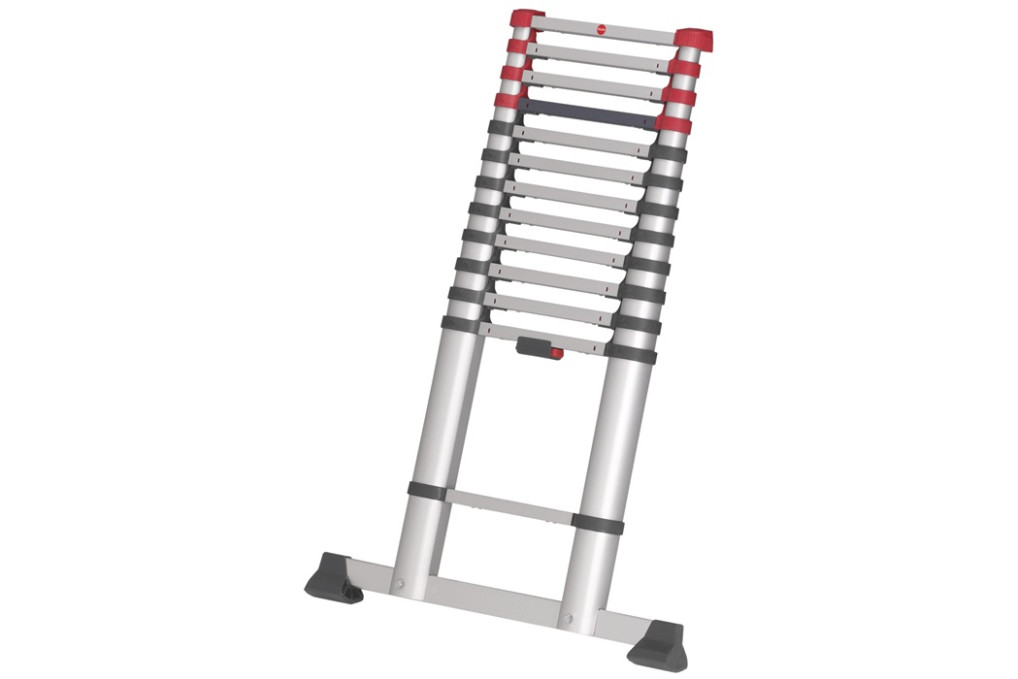 Teleskop Anlegeleiter Alu.13 Stufen max.Gesamtbelastung 150kg HAILO