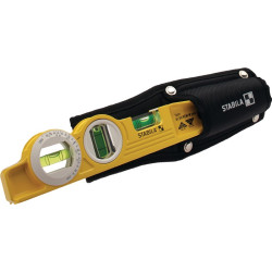 Torpedowasserwaage 81 SV REM W360 25cm Alu.gelb ± 0,5mm m m.Gürteltasche STABILA