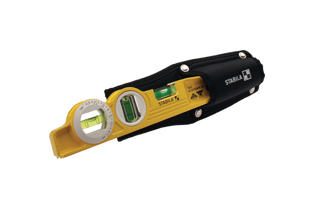 Torpedowasserwaage 81 SV REM W360 25cm Alu.gelb ± 0,5mm m m.Gürteltasche STABILA