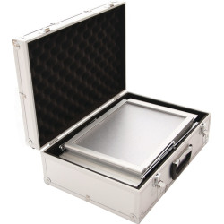 Prospektständer H1450xB270xT360mm Alu.silber Aluminium Koffer 6 Fächer A4