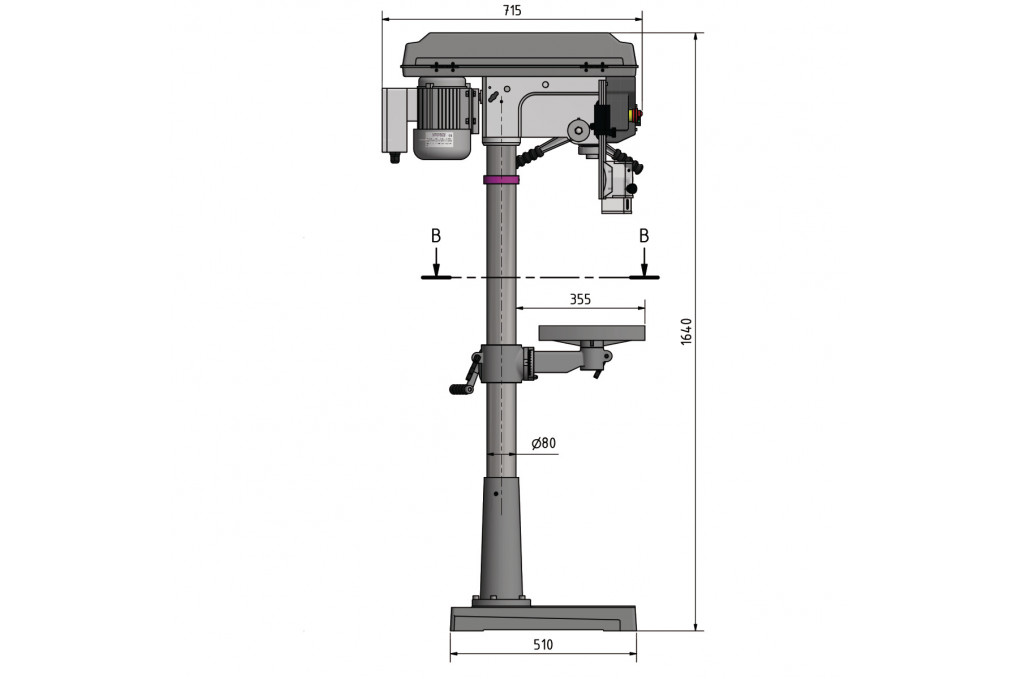 Säulenbohrmaschine Optimum D 26Pro