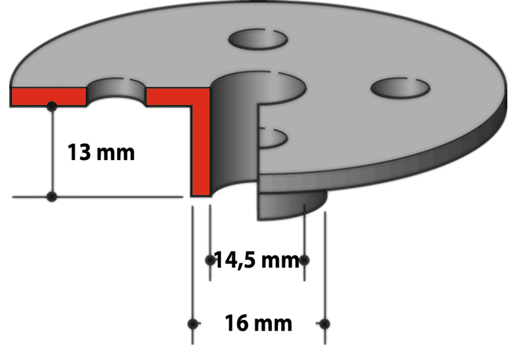 Kopierhülse 16,0mm