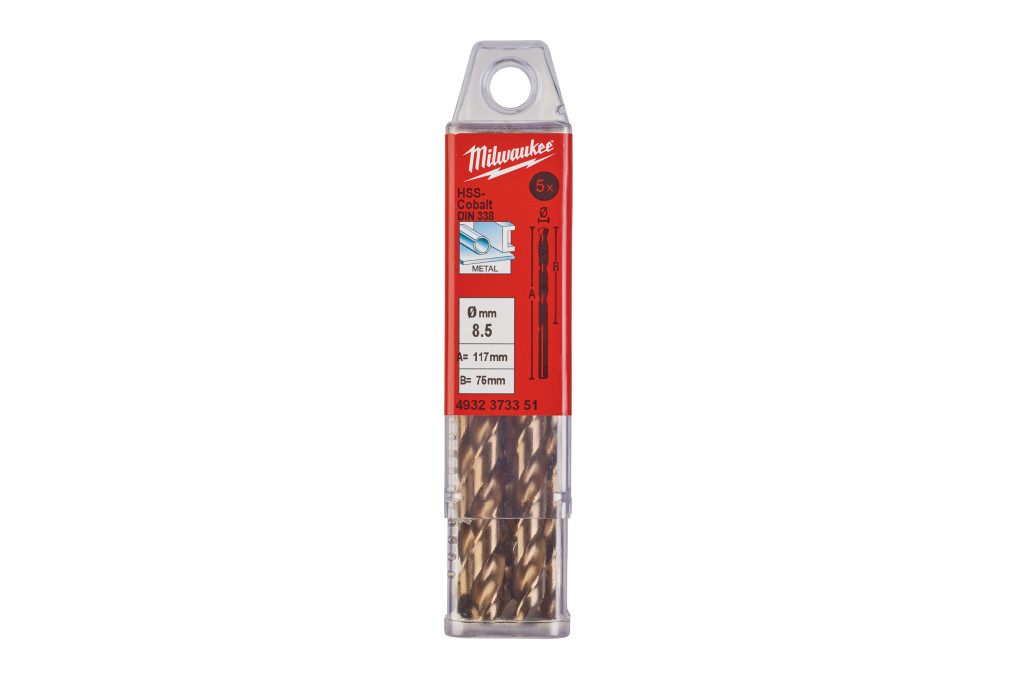METALLBOHRER HSS-G COBALT 8.5X117MM (5)