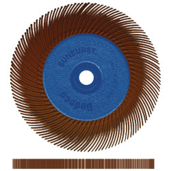Radialbürste SUNBURST Ø152xB12,7x25,4mm 36 Alox Korund TYROLIT