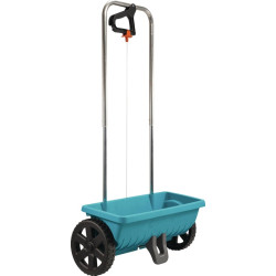 Streugutwagen 12,5l Ku.türkis schwarz Bereifung m.Stollenprofil 0,45m GARDENA