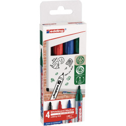 Whiteboardmarker 250 schwarz rot blau grün Strich B.1,5 3mm Rundspitze EDDING