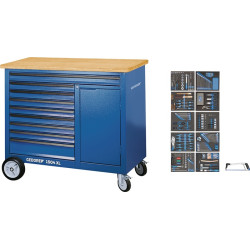 Rollwerkbank 1504 XL TS 308 Außen B1250xT630xH985mm 1000kg 308 tlg. Rollwerkbank 1504 XL TS 308 Außen B1250xT630xH985mm 1000kg 308 tlg.