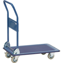 Plattformwagen Ladeflächen L910xB610mm STA brillantblau Trgf.250kg FETRA