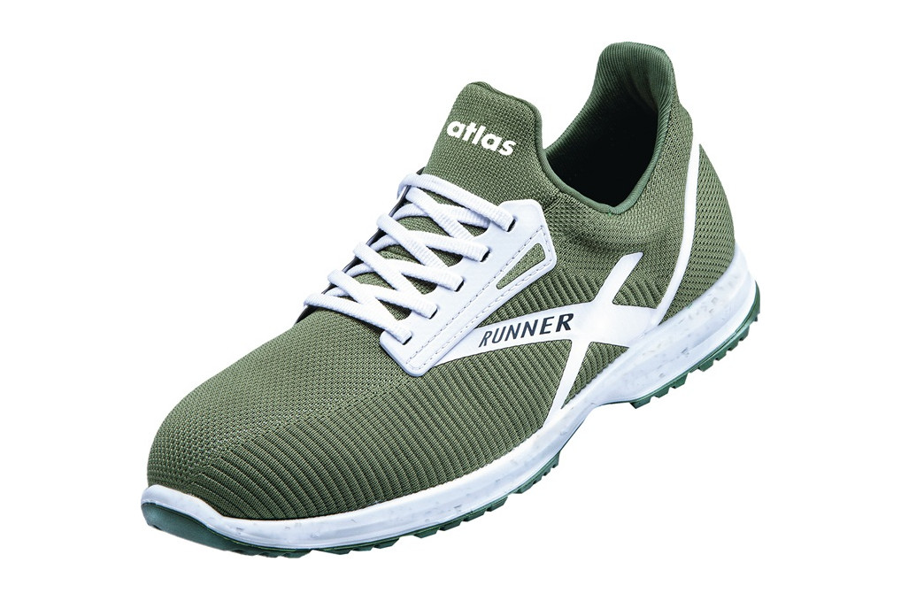 Sicherheitsschuh RUNNER 75 ESD Gr.43 W.10 grün S1P SRC EN20345 ATLAS