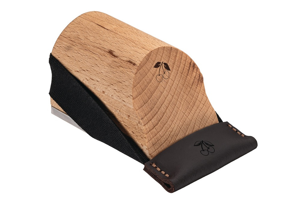 Handhobel L.95mm Hobeleisen B.50mm rd.Schneide,glatte Sohle KIRSCHEN