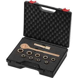 Knarrenkasten 12 tlg.SW 10 24mm Antr.1 2 Zoll ENDRES TOOLS