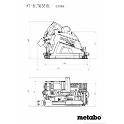 Akku Tauchsäge KT 18 LTX 66 BL