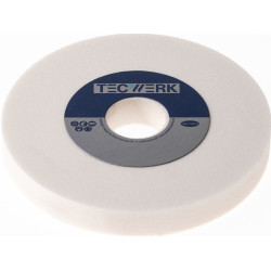 Schleifbockscheibe Ø200xB25x32mm 80 Form A Edelkorund weiß TECWERK