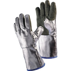 Hitzeschutzhandschuhe Gr.10 grün silber EN 388,EN 407 PSA III JUTEC