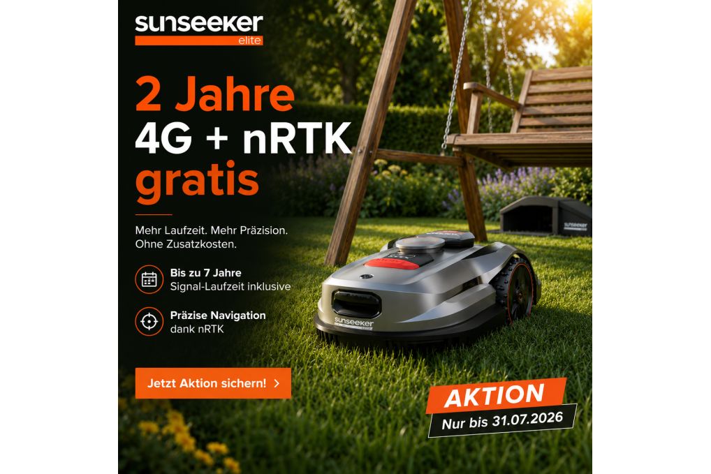 Mähroboter X5 ELITE kabellos, RTK von Sunseeker