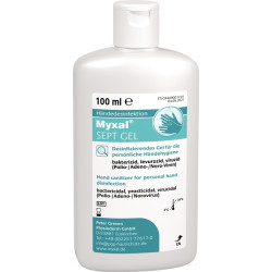Handdesinfektionsgel MYXAL® SEPT GEL 100ml parfüm  farbstofffrei Flasche MYXAL