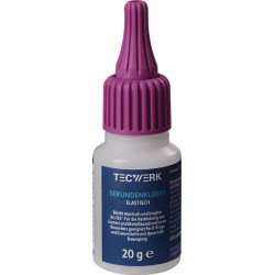 Sekundenkleber elastisch 20g farblos Flasche TECWERK