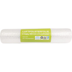 Luftpolsterfolie 2 lag.transp.B500xL5xS50mm Noppen D.10mm