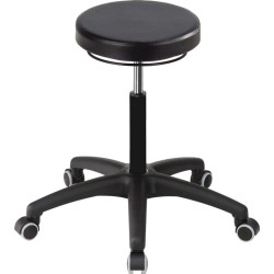 Drehhocker m.Rl.PU Schaum schwarz Sitz H.420 550mm Hocker MEY