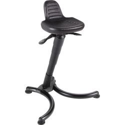 Stehhilfe PU Schaum Sitz H.630 840mm STA schwarz Rückstütze MEY