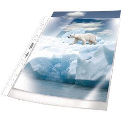 Prospekthülle PREMIUM B246xH20mm genarbt f.Format A4 DURABLE