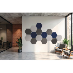 Akustik Wandpaneele selbstklebende Rücks.grau B370xH320mm MAGNETOPLAN