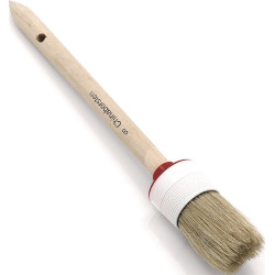 Ringpinsel Gr.10 Borsten L.45mm helle Mischb.roh.Holzstiel NÖLLE