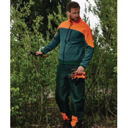 Schnittschutzlastzhose Basic Gr.56 grün leuchtorange SCHEIBLER