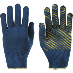 Handschuhe PolyTRIX BN 914 Gr.7 blau gelb EN 388 PSA II 10 PA HONEYWELL