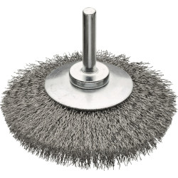 Rundbürste KB Schaft 6mm Drahtstärke 0,30mm Stahldraht rostfr.ROH 8 12mm