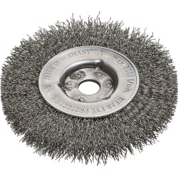 Rundbürste RBE Bohr.12mm Drahtstärke 0,30mm Stahldraht rostfr.ROH 21mm