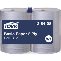Putztuch L.ca.340 mxB.ca.235mm blau 2 lagig,geprägt 30 Rollen Karton TORK