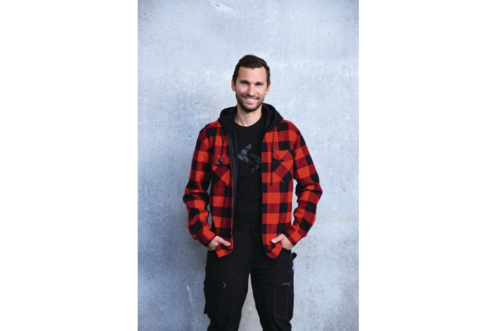 Thermojacke Glenville Gr.XXL rot schwarz kariert SCHEIBLER