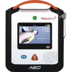 Defibrillator AED A2 Sprachausgabe DE EN FR HA Lca.59xBca.209xHca.232mm ALUDERM