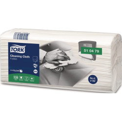 Reinigungstuch TORK 510479 L.ca.365 mmxB.ca.340mm weiß 1 KT 120 Tü.
