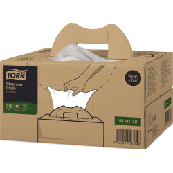 Reinigungstuch TORK 510172 L.ca.238 mmxB.ca.238mm weiß 1 KT 210 Tü.