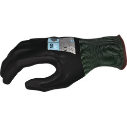 Handschuhe EXTRA Gr.10 schwarz schwarz EN 388,EN 407 PSA II PRO FIT