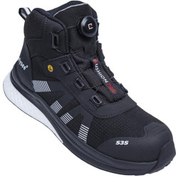 Sicherheitsstiefel CUSHIONPRO® MAX Gr.43 W.11 schwarz weiß S3S FO SR SC ESD