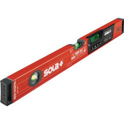 Wasserwaage RED DIGITAL 120cm Alu.rot 0,5 mm m SOLA