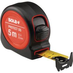 Taschenrollbandmaß PROTECT PE DS 525 L.5m B.25mm EG II SB Verpackung SOLA