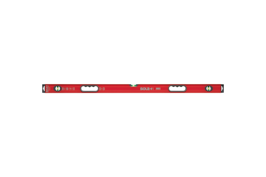Wasserwaage Big Red 3 120cm Alu.rot zwei Griffe 0,3 mm m SOLA