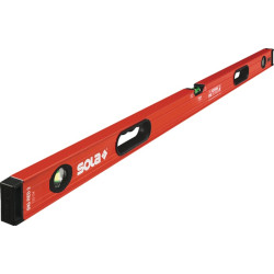 Wasserwaage Big Red 3 180cm Alu.rot zwei Griffe 0,3 mm m SOLA