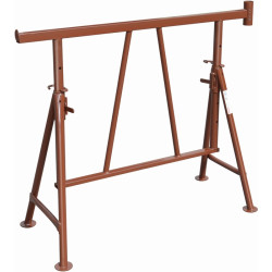 Stahlrohr Gerüstbock,lack.B120xH75cm 75 130cm m.Pfostenhalterung MÜBA