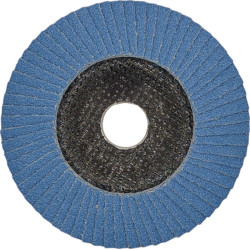 Fächerscheibe Action D.125mm K.80 kon.Stahl Edelstahl Zirkon