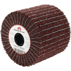 Satinierwalze POLY PTX Mix Rad 120 mittel braun Edelkor. Nylonvl.Ø105xB100mm